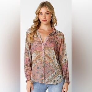 Pre loved Talulah Long Sleeves with Smocking at Wrist blouse